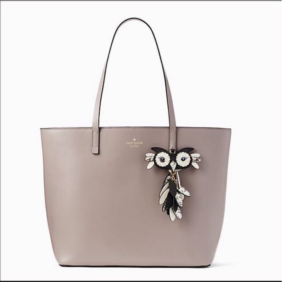 Kate Spade Owl Little Len Leather Tote - Picture 3 of 8